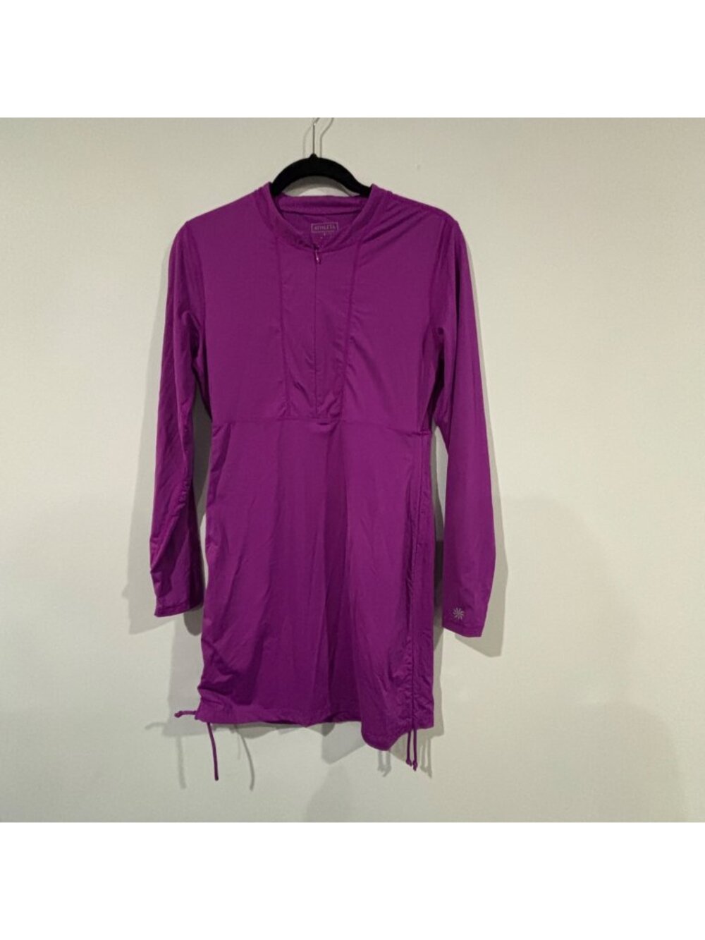Athleta Purple Tidal Guard Swim Dress Size L